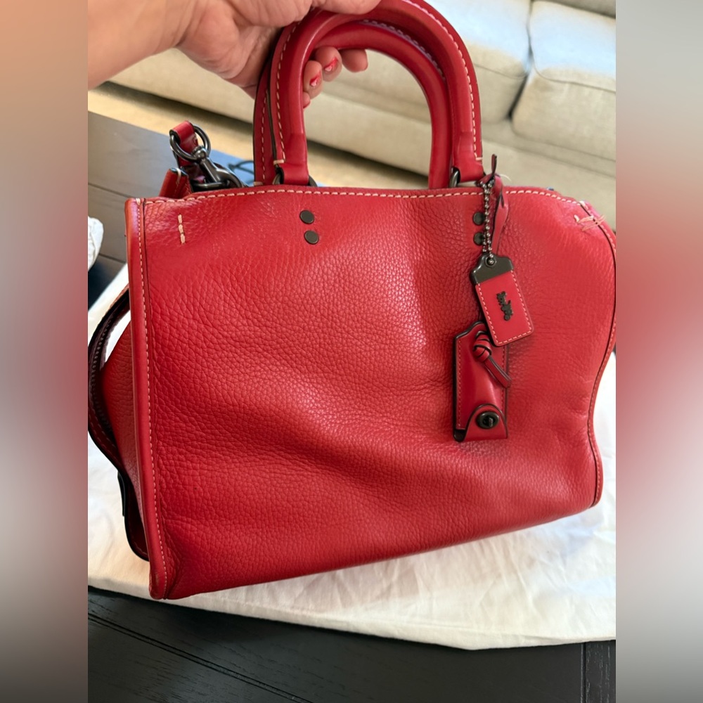 Limited edition Coach Rouge -Red Handbag